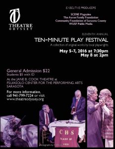 Theatre Odyssey's 2016 Eleventh Annual Ten-Minute Play Festival