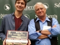 Fourth Annual Student Ten-Minute Playwrighting Festival winner Julien Friej with Director, Preston Boyd