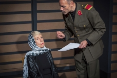 Donna Gerdes and Casey Murphy in GROWL by J.Lois Diamond. Directed by Ann Morrison. Photo by Cliff Roles.