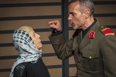 Donna Gerdes and Casey Murphy in GROWL by J.Lois Diamond. Directed by Ann Morrison. Photo by Cliff Roles.
