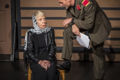 Donna Gerdes and Casey Murphy in GROWL by J.Lois Diamond. Directed by Ann Morrison. Photo by Cliff Roles.