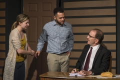 IMMUREMENT by David L Williams, featuring Courtney Anne McLaren, Donovan Whitney and James Kassees. Directed by Vickie Daignault. Photo by Cliff Roles.