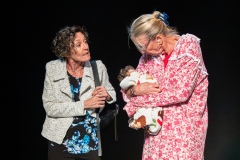Jill Schroeder and Karen Kelly in THE DISAPPEARING WOMAN by Holly Hepp-Galván, directed by Lee Gundersheimer.
