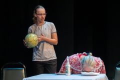 Ruby Daines and Karen Kelly in THE DISAPPEARING WOMAN by Holly Hepp-Galván, directed by Lee Gundersheimer.