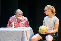 Karen Kelly and Ruby Daines in THE DISAPPEARING WOMAN by Holly Hepp-Galván, directed by Lee Gundersheimer.