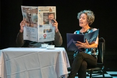 Charles Agurcia and Jill Schroeder in THE DISAPPEARING WOMAN by Holly Hepp-Galván, directed by Lee Gundersheimer.