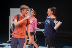 Robert Heath, Madeline Holdway and Aleah Colón-Alfonso in LOCK IT DOWN by John Kelly, directed by Blake Walton.