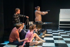 Robert Heath, Aleah Colón-Alfonso, Ren Pearson, Madeline Holdway and Gabriella Sands in LOCK IT DOWN by John Kelly, directed by Blake Walton.
