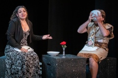 Aleah Colón-Alfonso and Ren Pearson in PRIMITIVE INTELLIGENCE by James Perry, directed by Michele Strauss.