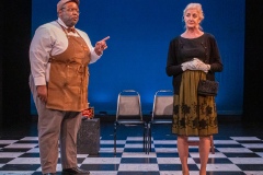 Eldred Brown and Lilian Moore in SEEDUBYA AND MIZHALL by John C Davenport, directed by Meg Gilbert.
