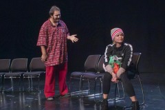 STRANGERS OFF A TRAIN — Yinoelle Colon, Aaron Schroeder