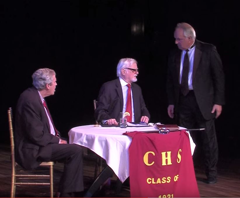 John Forsyth, Dan Higgs and Tom Aposporos in Arthur Keyser's "High School Reunion," the Tenth Annual Festival winning play. Photo Credit: Cliff Roles