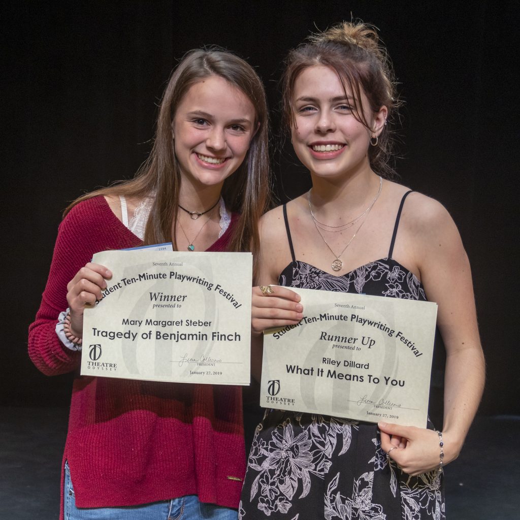 2019 Student Festival-6949 Playwrights Mary Margaret Steber & Riley Dillard