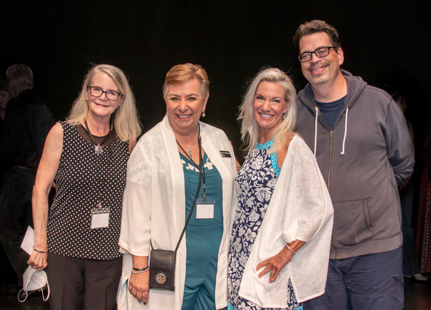 Playwright Connie Schindewolf, Director Leona Collesano with actors Kathi Faulkner and Glenn Schudel.