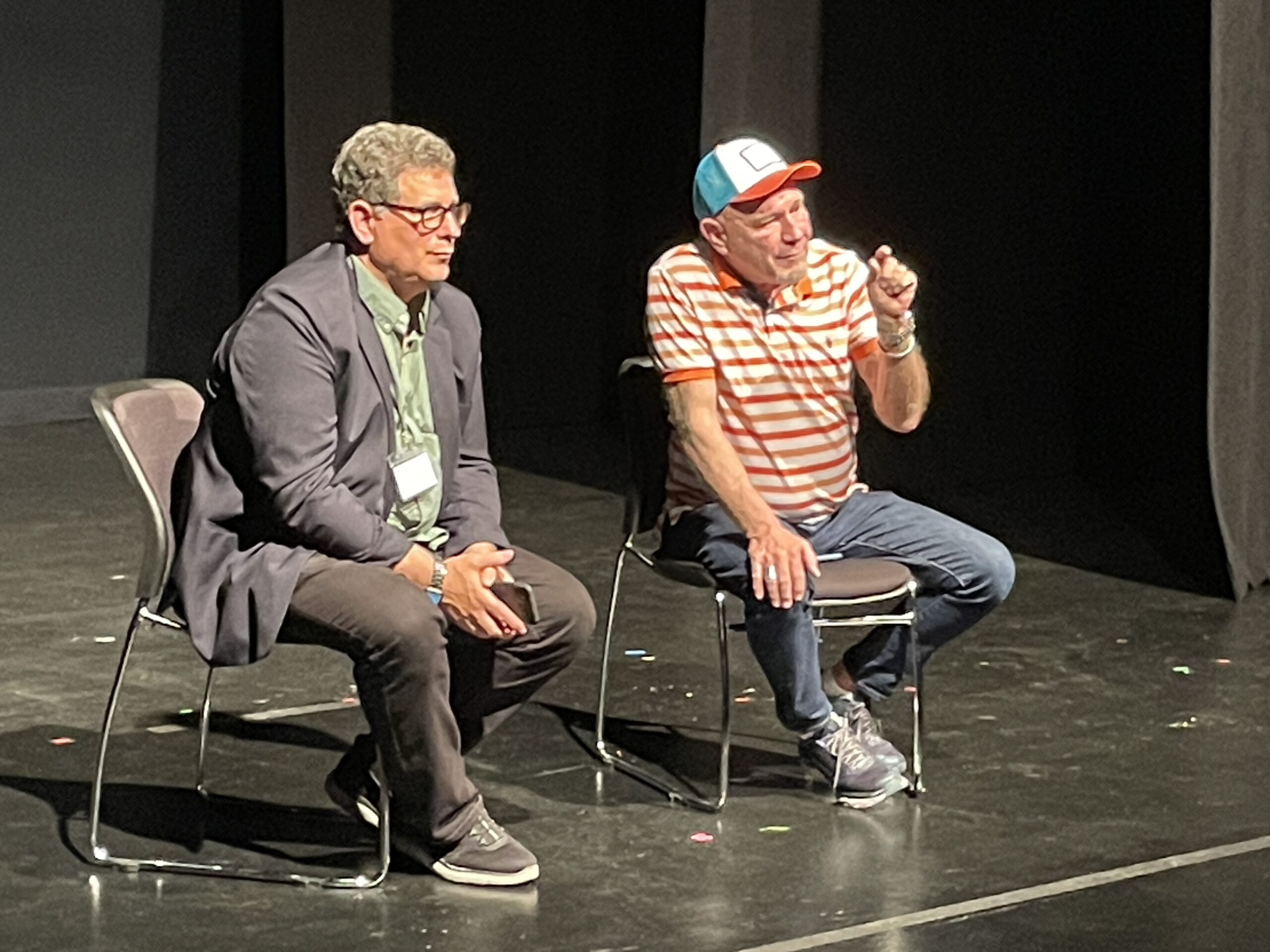 IMG_1647-1 Lee Gundersheimer and Gary Garrison at post-show Q&A session