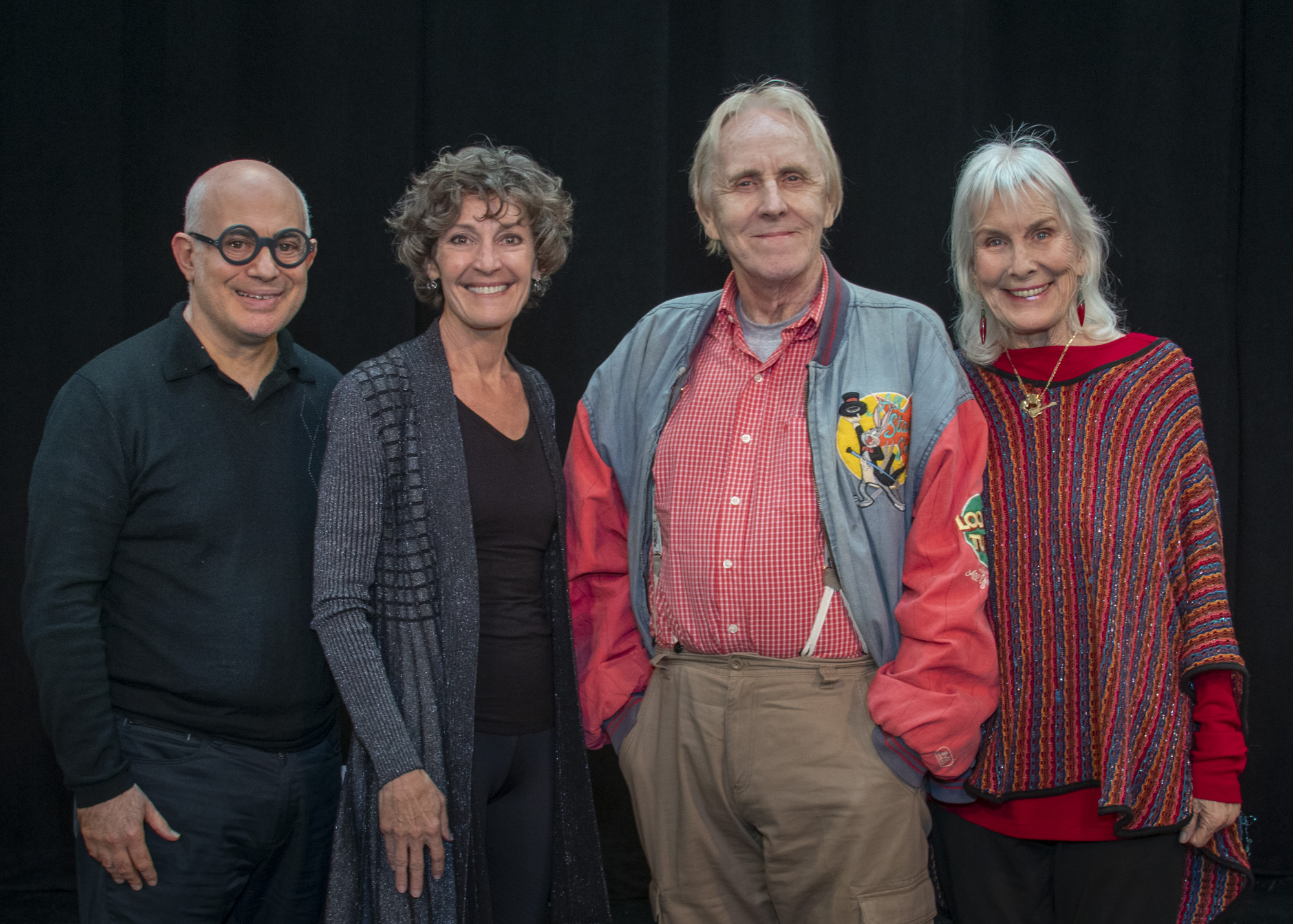 PLANNING A BRUNCH—Playwright Eric Leventhal, Jill Schroefer, Alan Brasington, director Jenny Aldrich Walker.