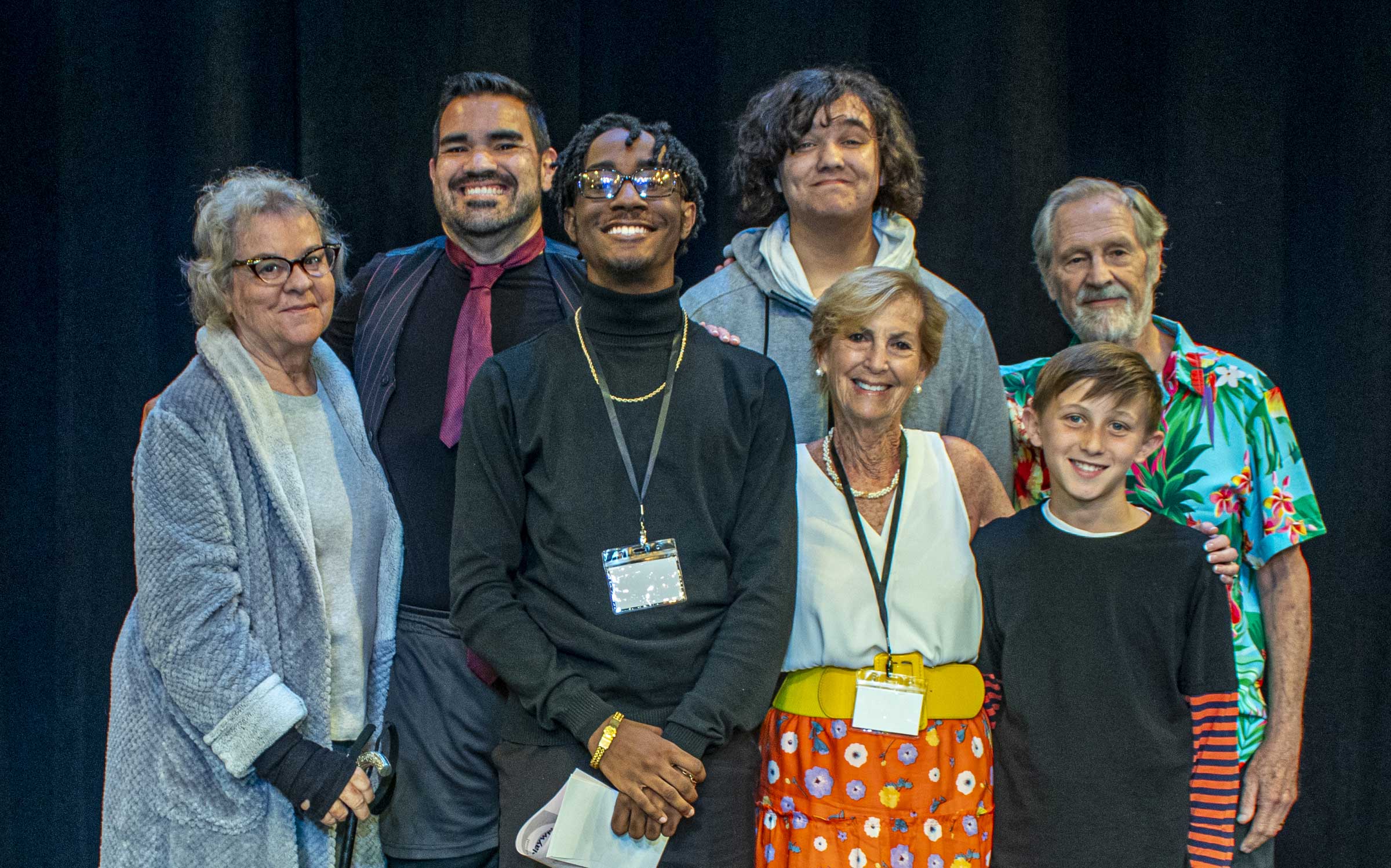 ONE LAST REFLECTION—Susan Jones, Mike DeMaio, playwright Jaylen Benony, Jude DeMaio, director Jan Wallace, Philippe Koenig, Ari Graiver