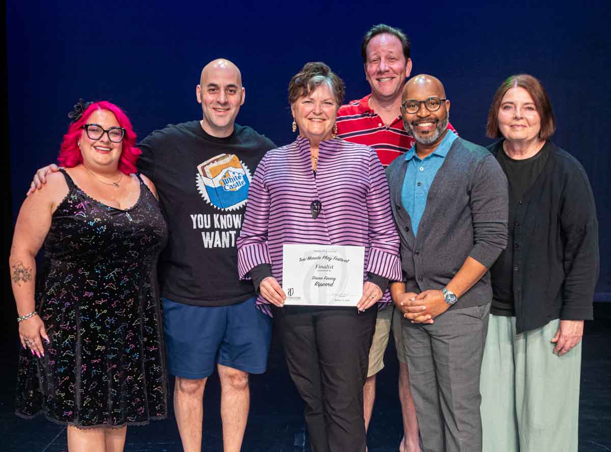 RIPCORD—Erica Bommarito, Scott Ehrenpreis, playwright Diane Finney, Josh Brin, director Steven Butler, Terry Occhiogrosso.