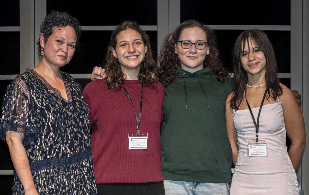 THE ASTRONAUT BLUES—Director Yinoelle Colon, Delaney Lockwood, Ava Riley, playwright Ilania Avery.