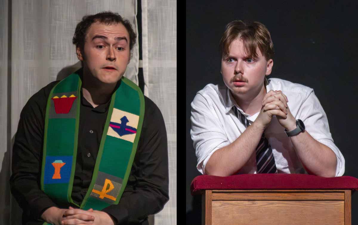 THE CONFESSION—Zackary Chapman and Thomas Finn in THE CONFESSION by Lillian Donahue.