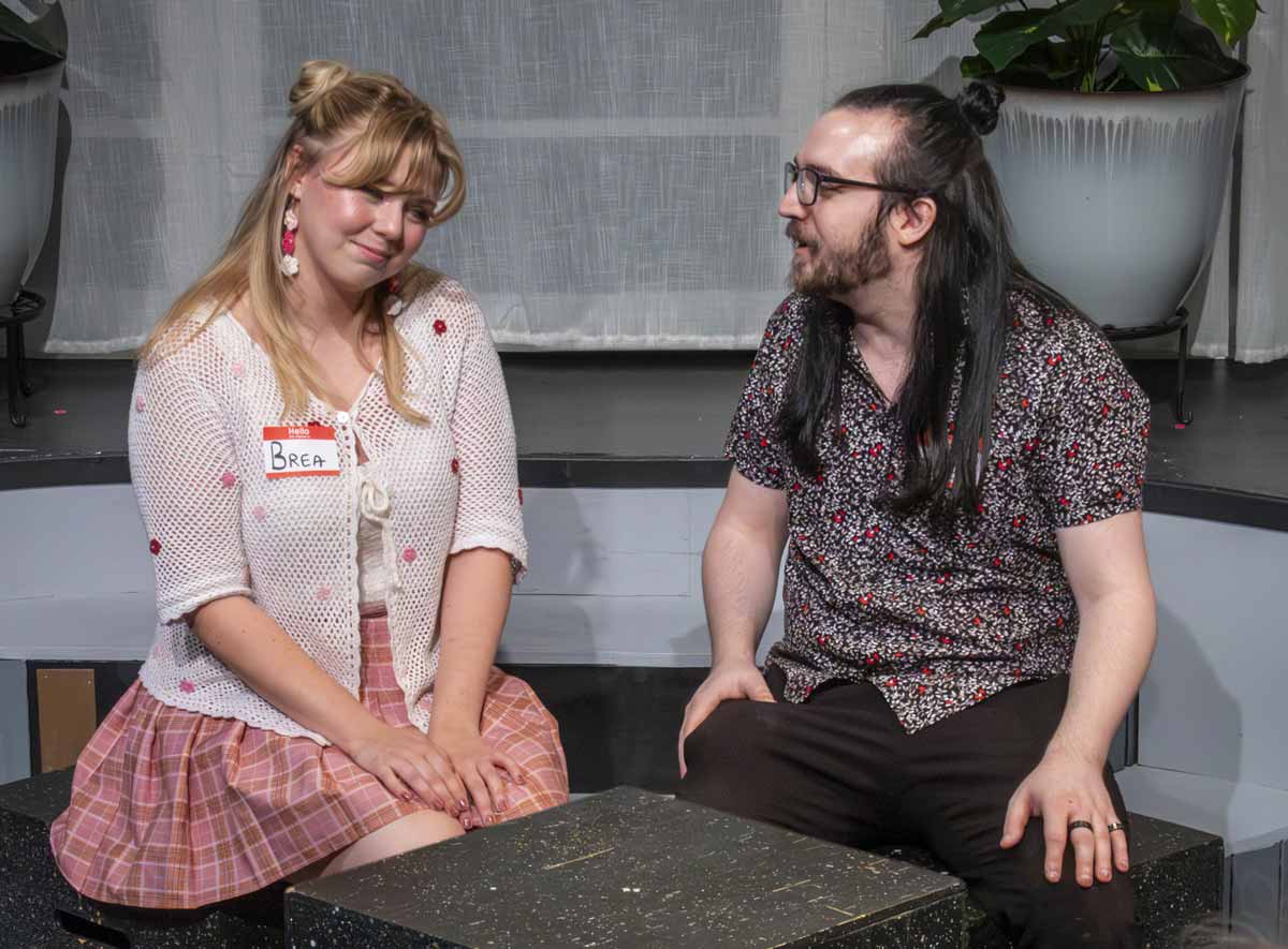 Alisha Hunter and Easton Laviolette in TWO MINUTES TO GO by Norah Courtwright.