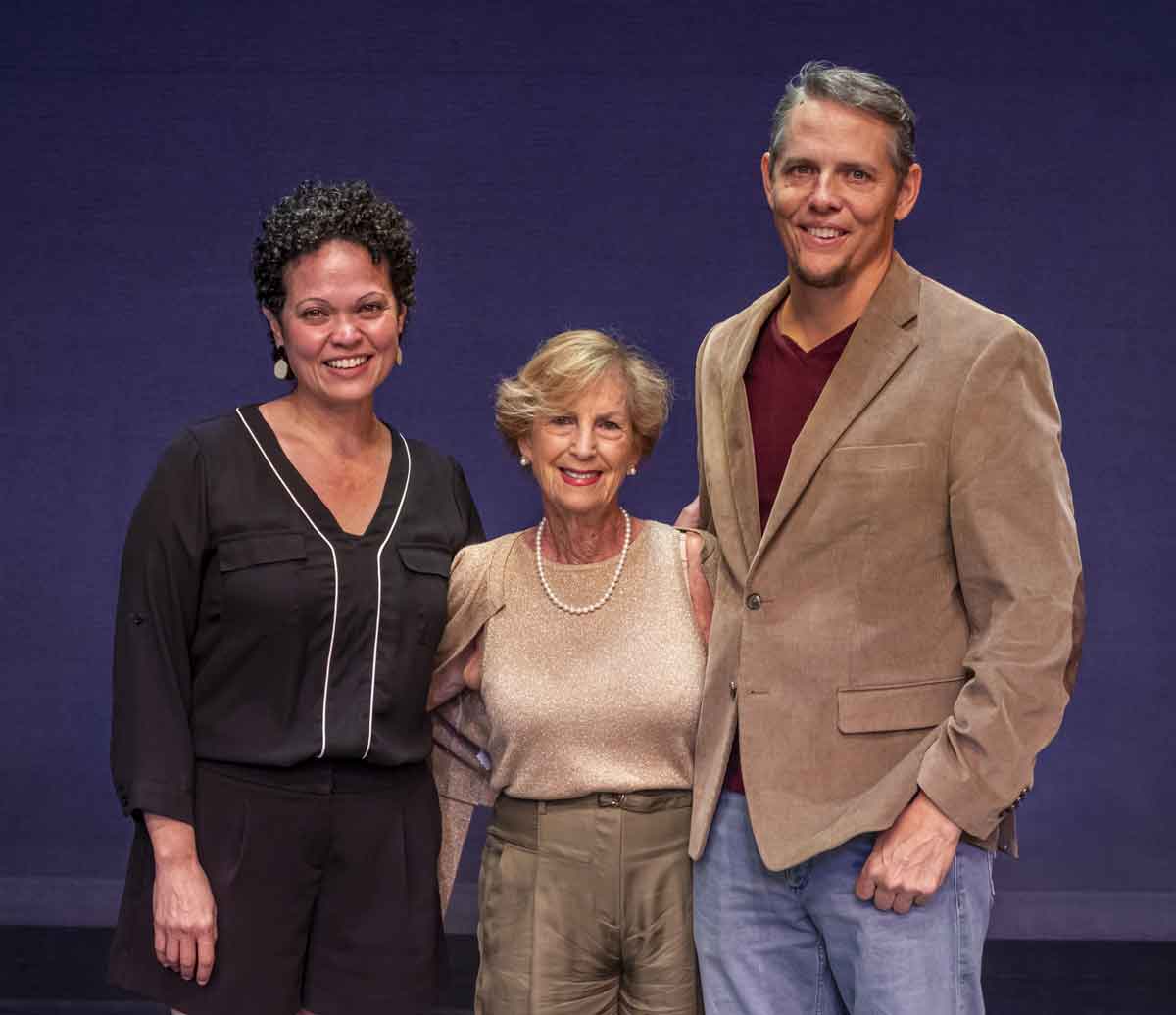 JUST ASKING—Director Yinoelle Colón, Jan Wallace and Kelly Kirschner. Playwright was Cary Pepper.