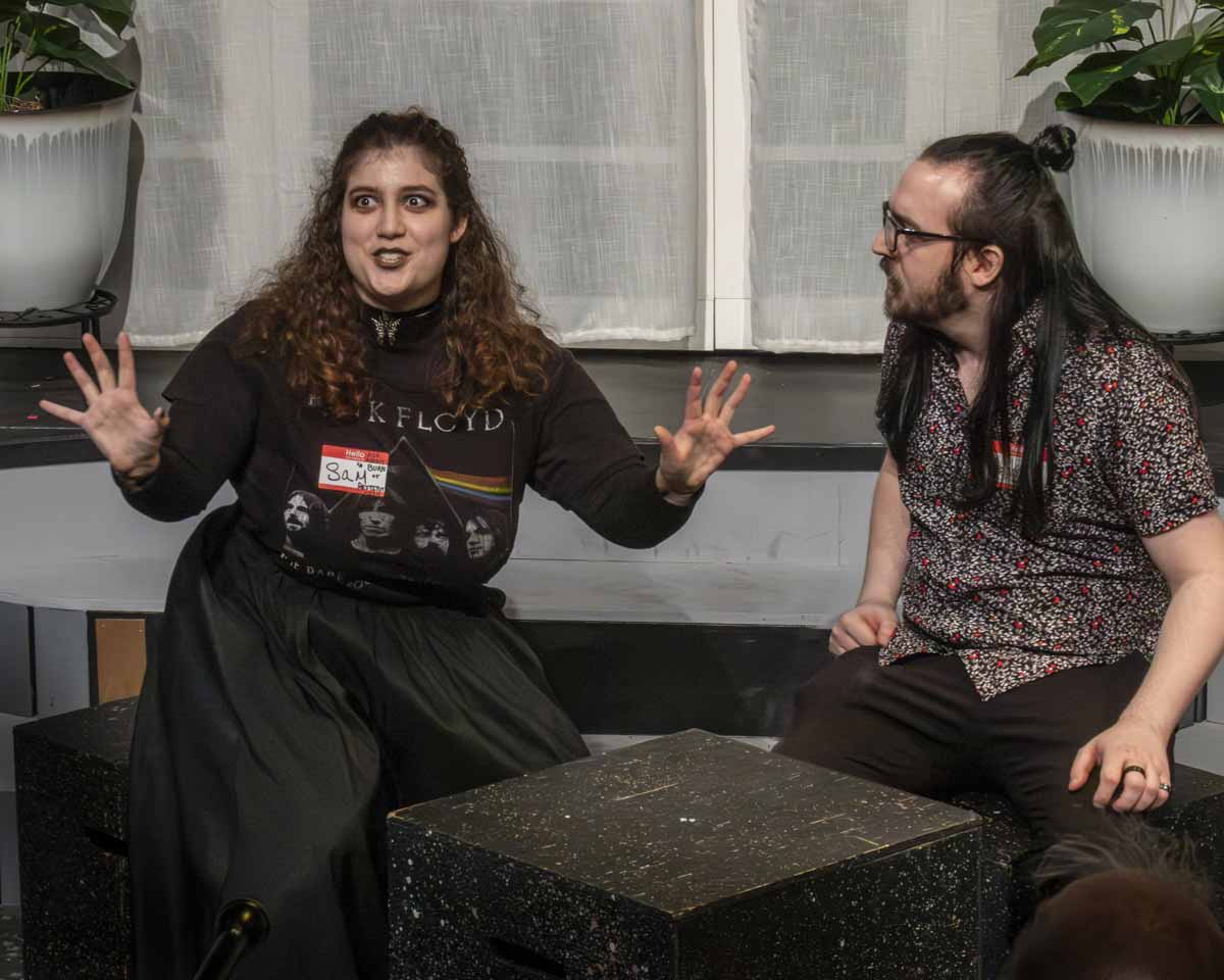 Scene from student play "Two Minutes To Go"